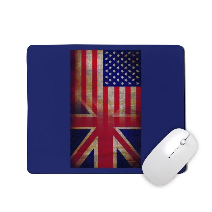 Vintage USA British Distress Flag Mousepad