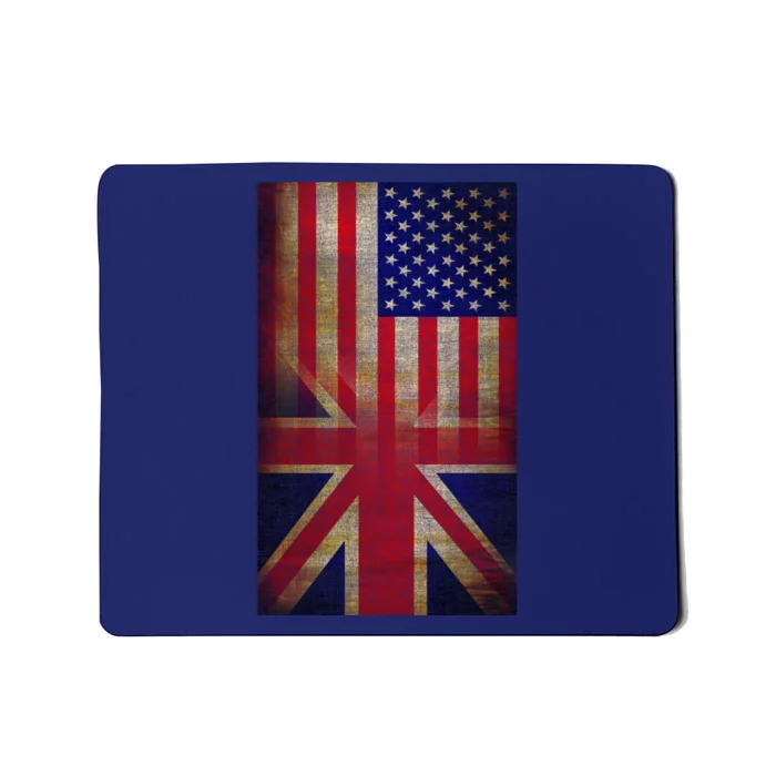 Vintage USA British Distress Flag Mousepad