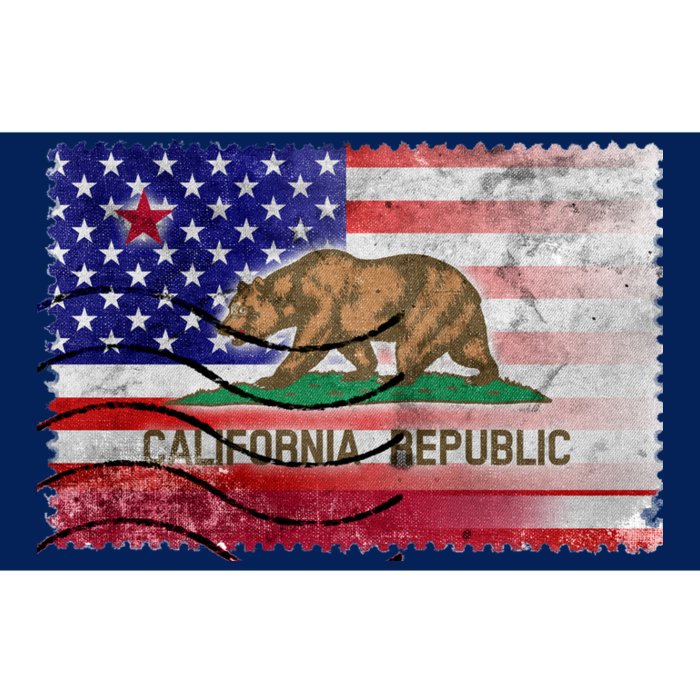 Vintage USA California Republic Flag Bumper Sticker