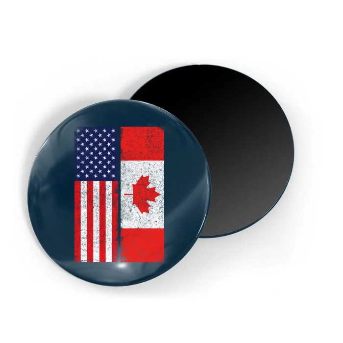 Vintage USA Canadian Flag Magnet