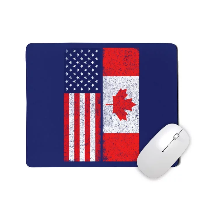 Vintage USA Canadian Flag Mousepad