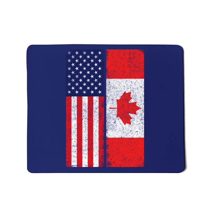 Vintage USA Canadian Flag Mousepad