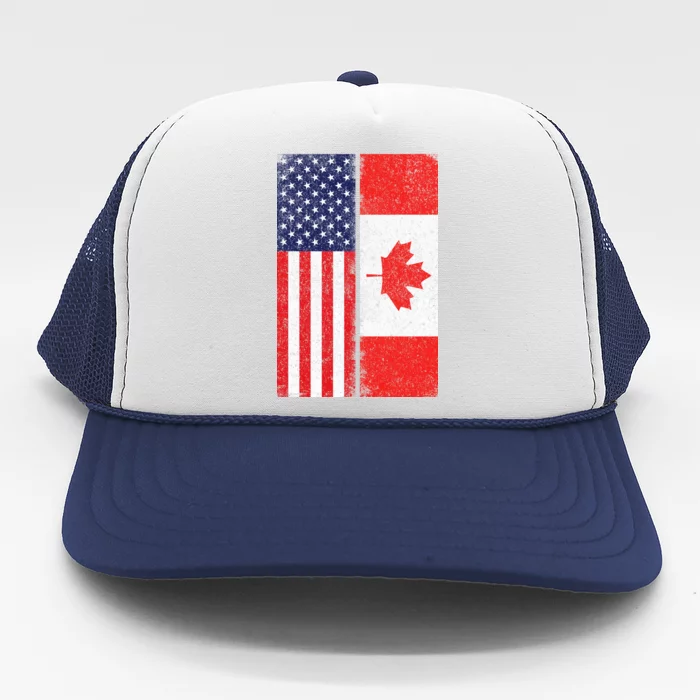 Vintage USA Canadian Flag Trucker Hat