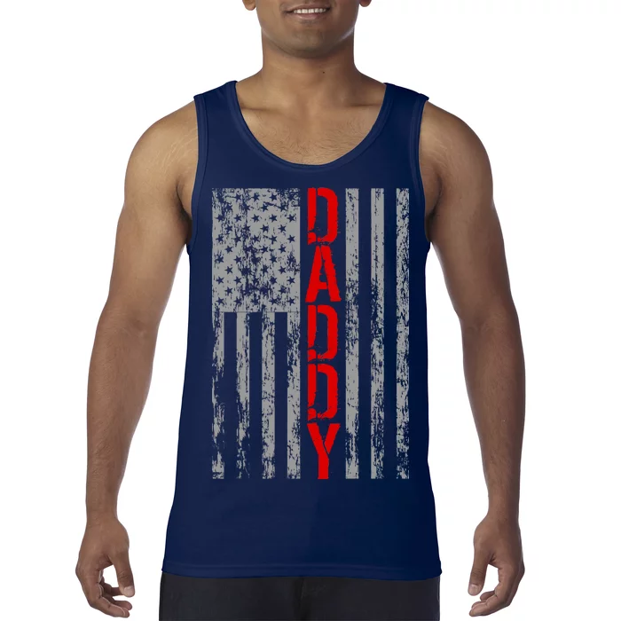 Vintage USA DADDY Retro Flag Tank Top