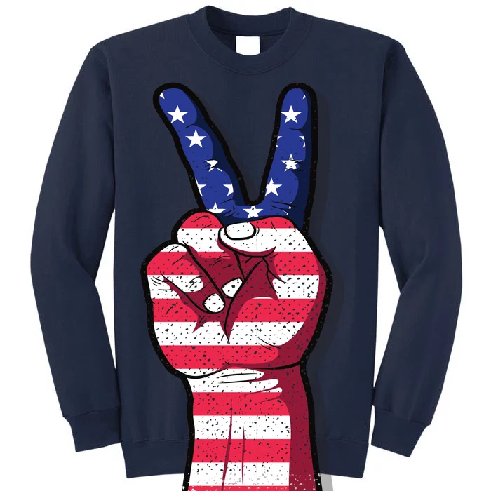 Vintage USA Peace Sign Tall Sweatshirt