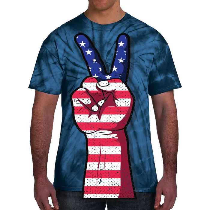 Vintage USA Peace Sign Tie-Dye T-Shirt