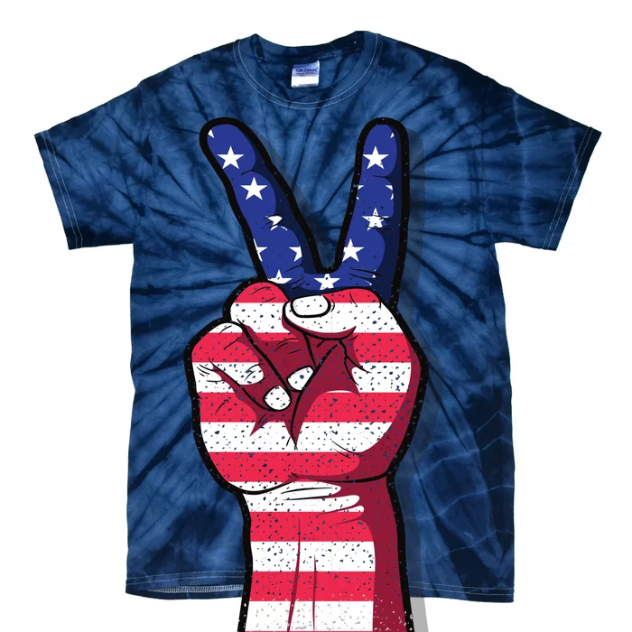 Vintage USA Peace Sign Tie-Dye T-Shirt