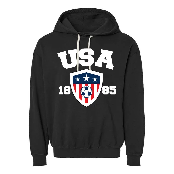 Vintage USA Soccer 1885 Garment-Dyed Fleece Hoodie