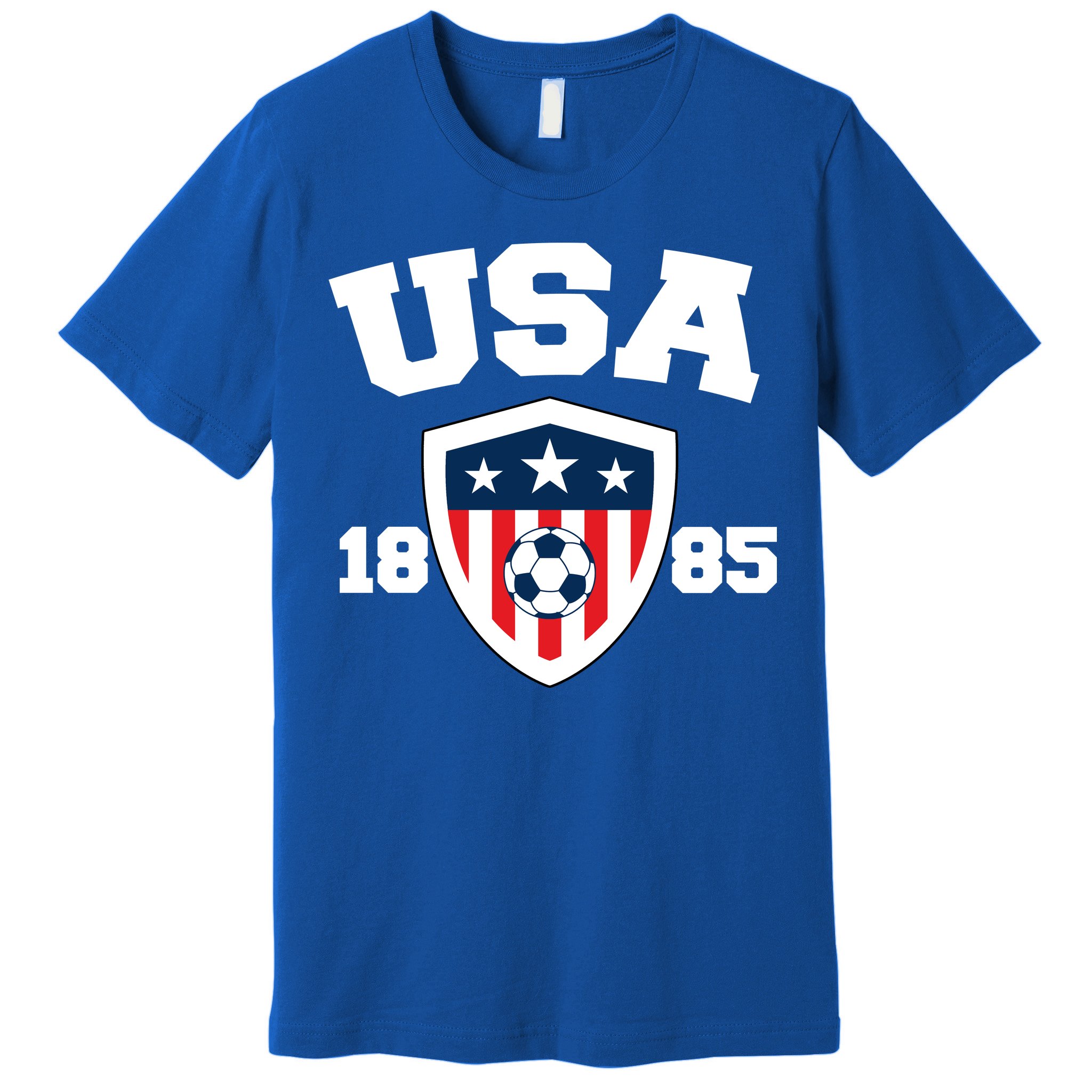 Teeshirtpalace Made in USA Soccer Team Flag T-Shirt