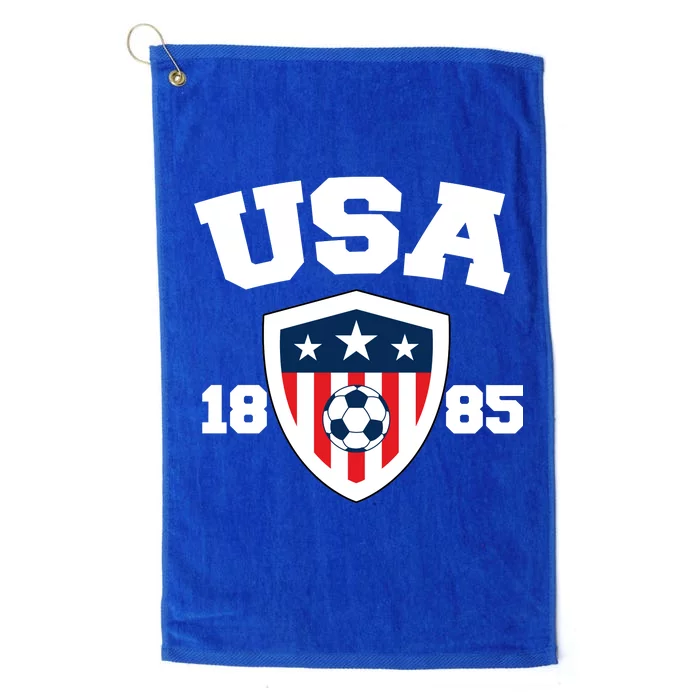 Vintage USA Soccer 1885 Platinum Collection Golf Towel