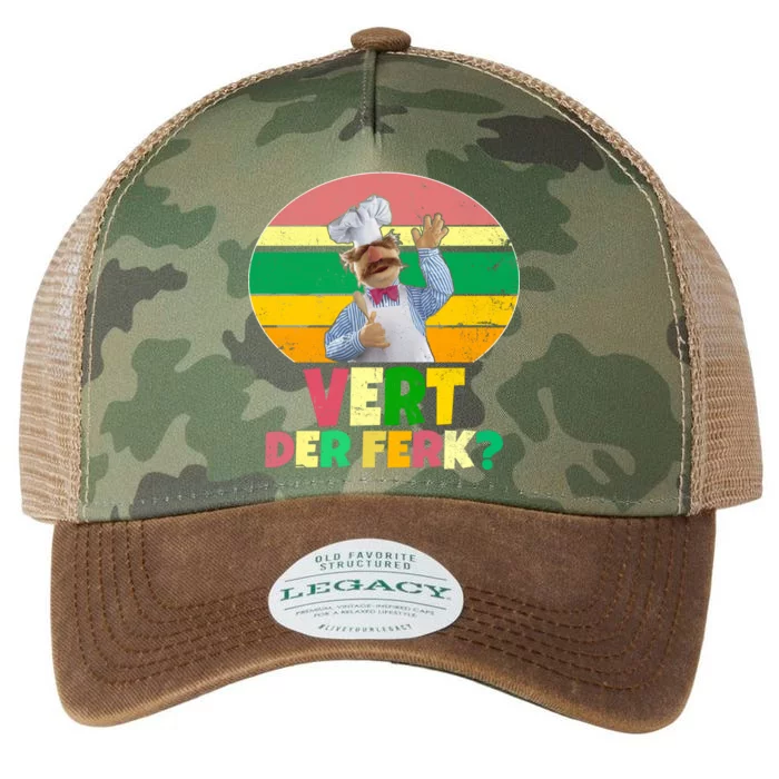 Vintage Vert Der Ferk Retro Swedish Chef Legacy Tie Dye Trucker Hat