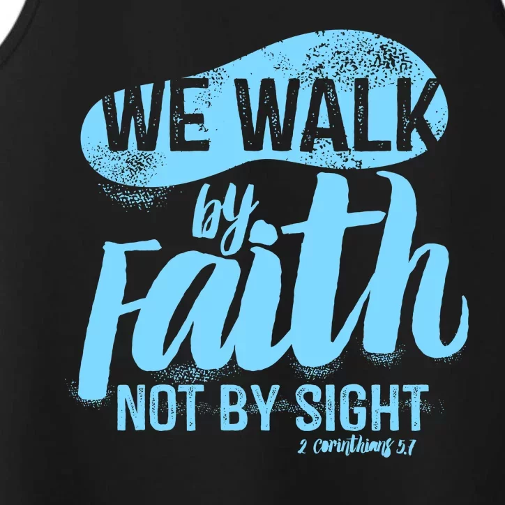 Vintage Walk By Faith Not By Sight Performance Tank