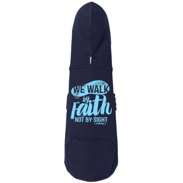 Vintage Walk By Faith Not By Sight Doggie 3-End Fleece Hoodie