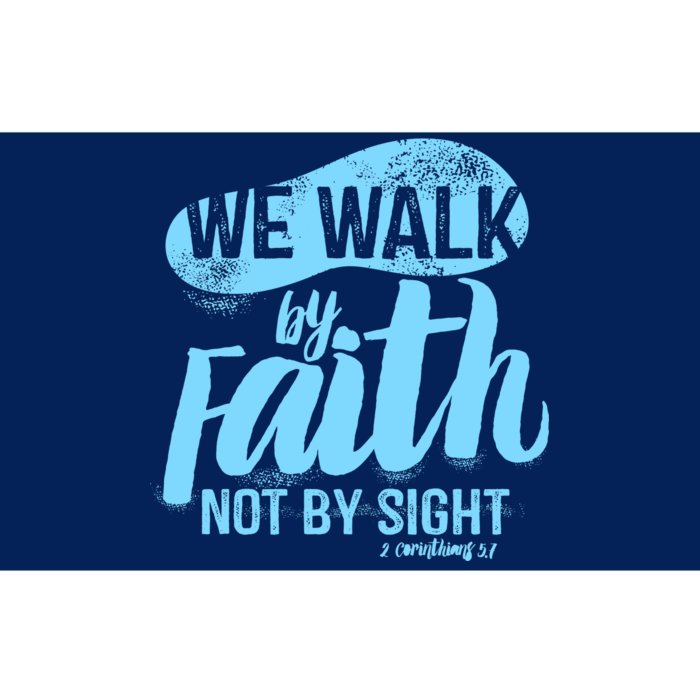 Vintage Walk By Faith Not By Sight Bumper Sticker