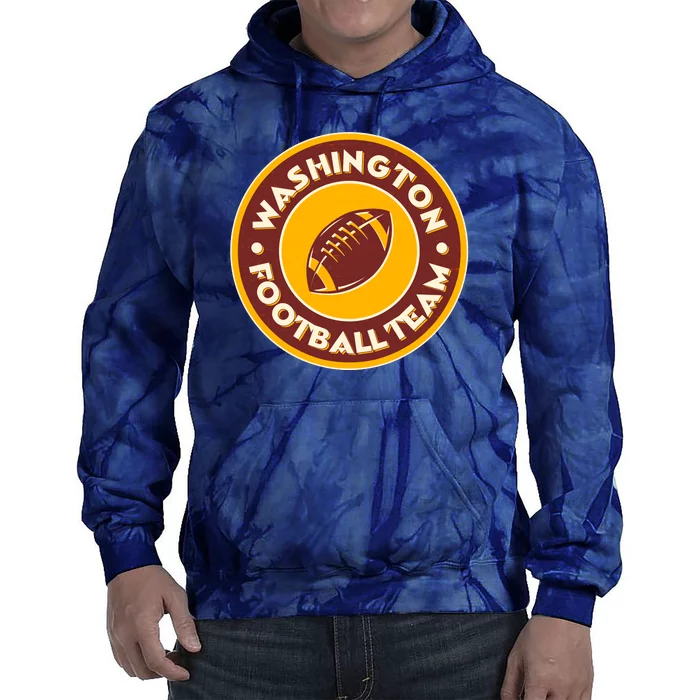 Vintage Washington Football Team Logo Emblem Tie Dye Hoodie