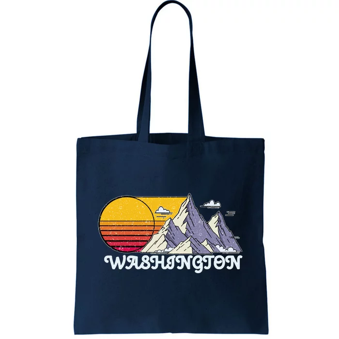 Vintage Washington State Retro Tote Bag