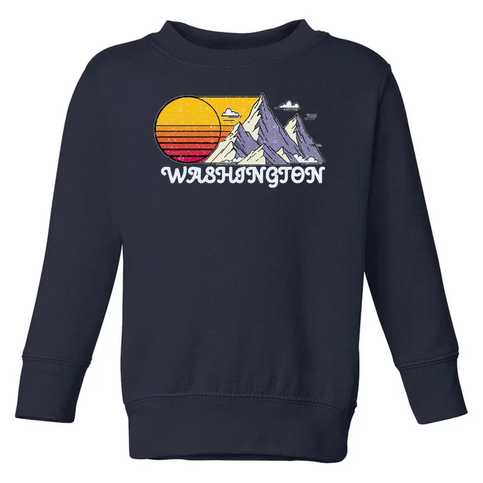 Vintage Washington State Retro Toddler Sweatshirt