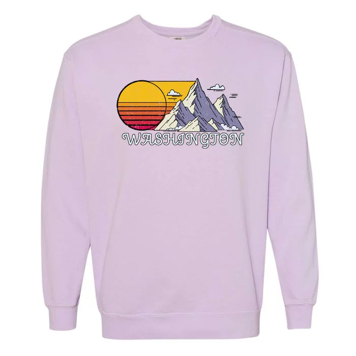 Vintage Washington State Retro Garment-Dyed Sweatshirt