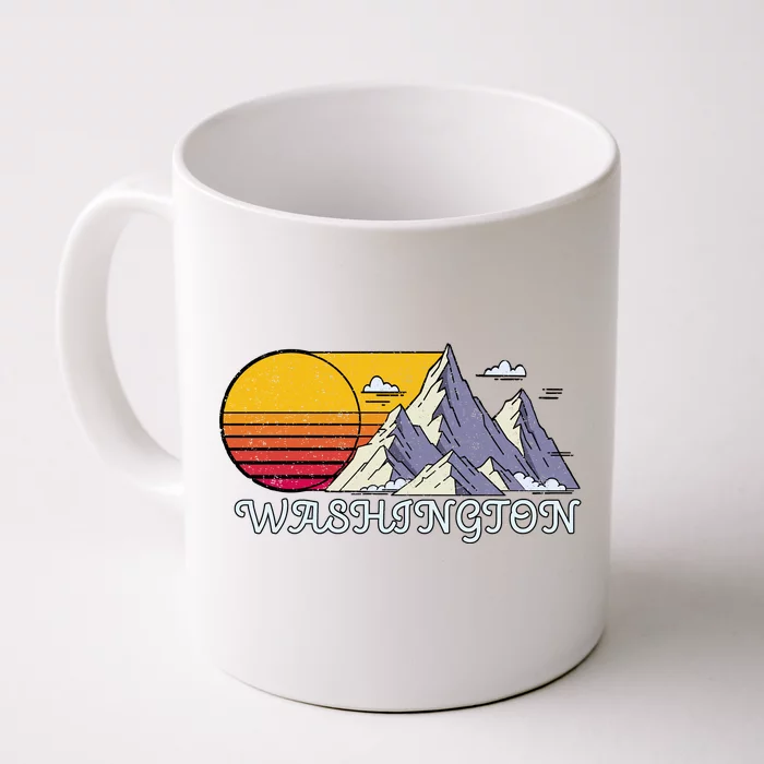 Vintage Washington State Retro Front & Back Coffee Mug