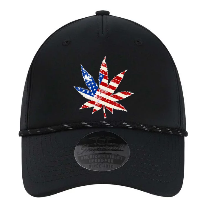 Vintage Weed American Flag 420 Performance The Dyno Cap