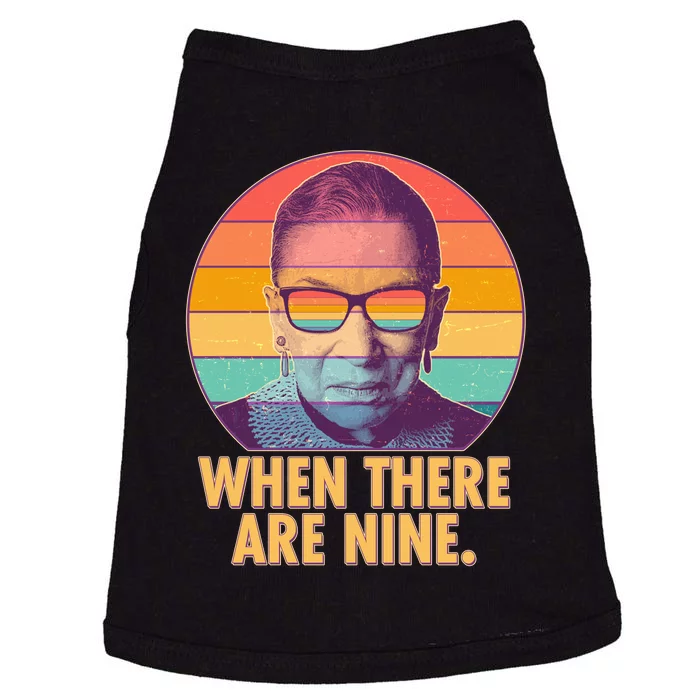 Vintage When There Are Nine Ruth Bader Ginsburg Tribute Doggie Tank