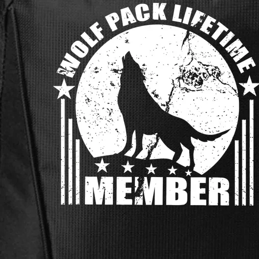 Vintage Wolf Pack Lifetime Member City Backpack