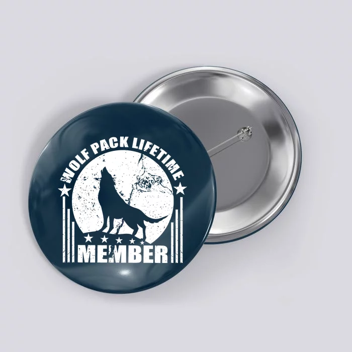 Vintage Wolf Pack Lifetime Member Button