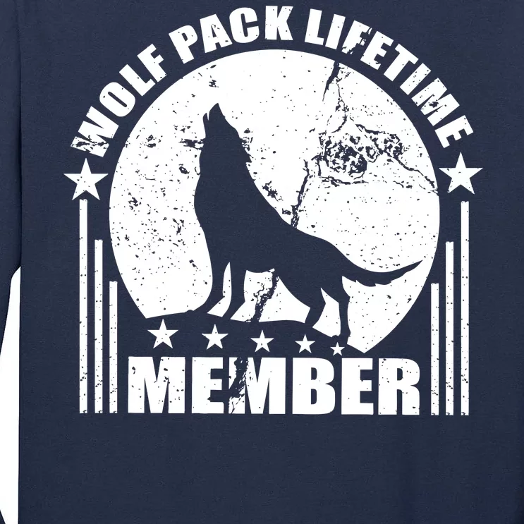 Vintage Wolf Pack Lifetime Member Tall Long Sleeve T-Shirt