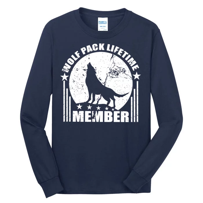 Vintage Wolf Pack Lifetime Member Tall Long Sleeve T-Shirt