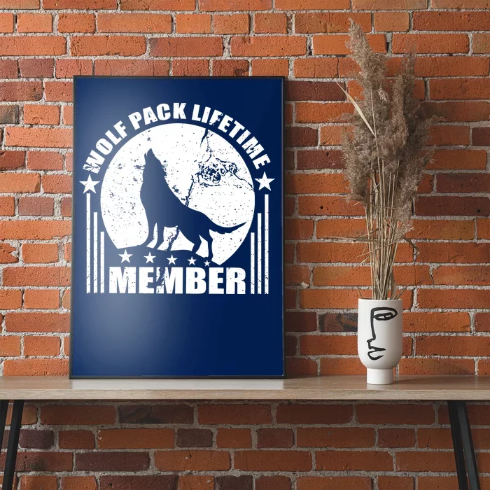 Vintage Wolf Pack Lifetime Member Poster