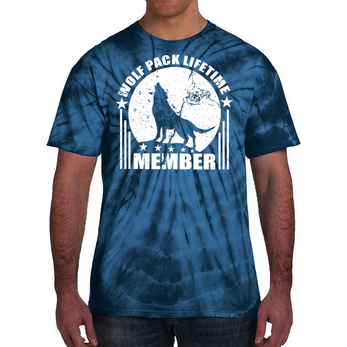 Vintage Wolf Pack Lifetime Member Tie-Dye T-Shirt