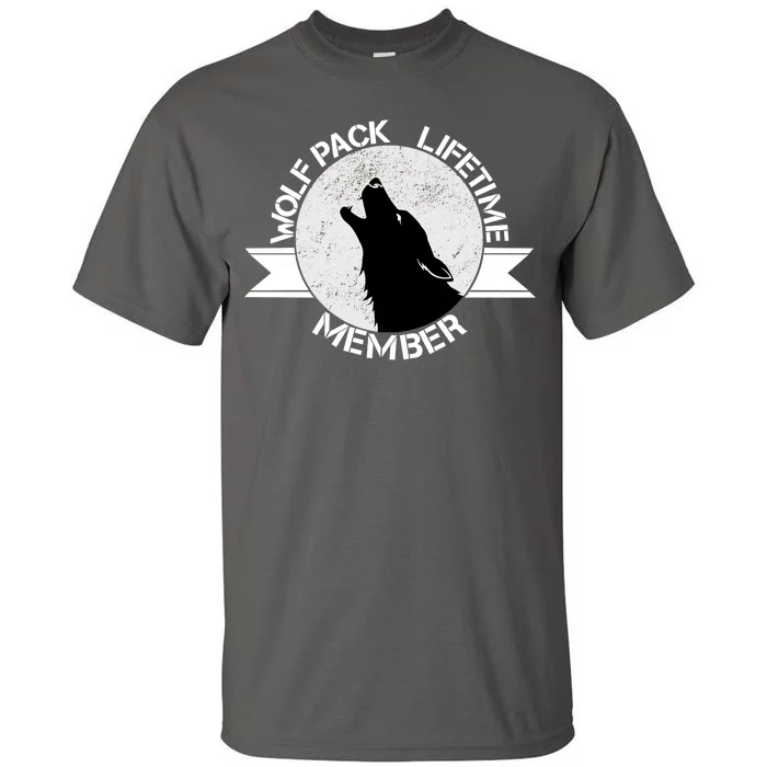 Vintage Wolf Pack Lifetime Member Emblem Tall T-Shirt