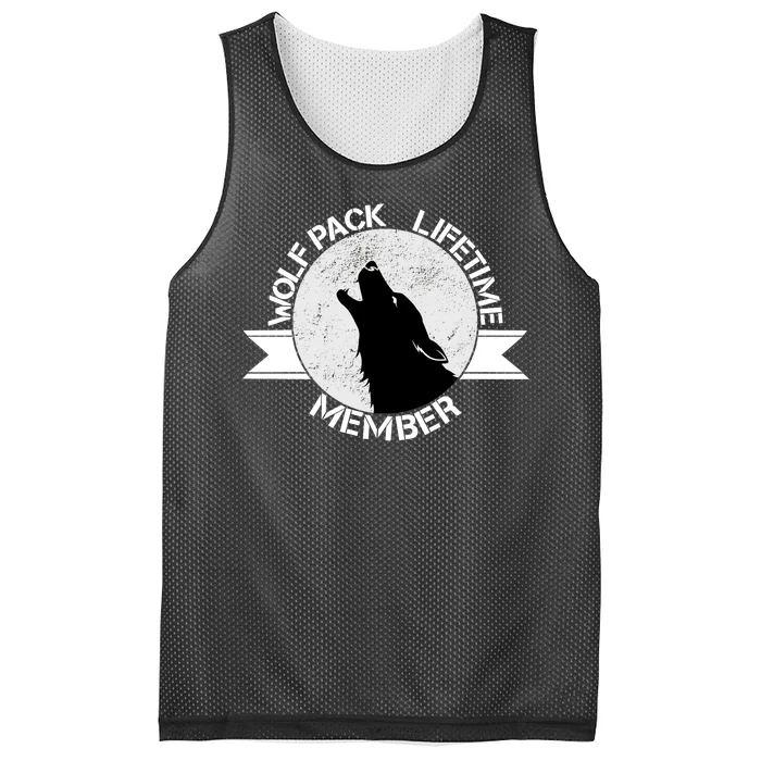 Vintage Wolf Pack Lifetime Member Emblem Mesh Reversible Basketball Jersey Tank