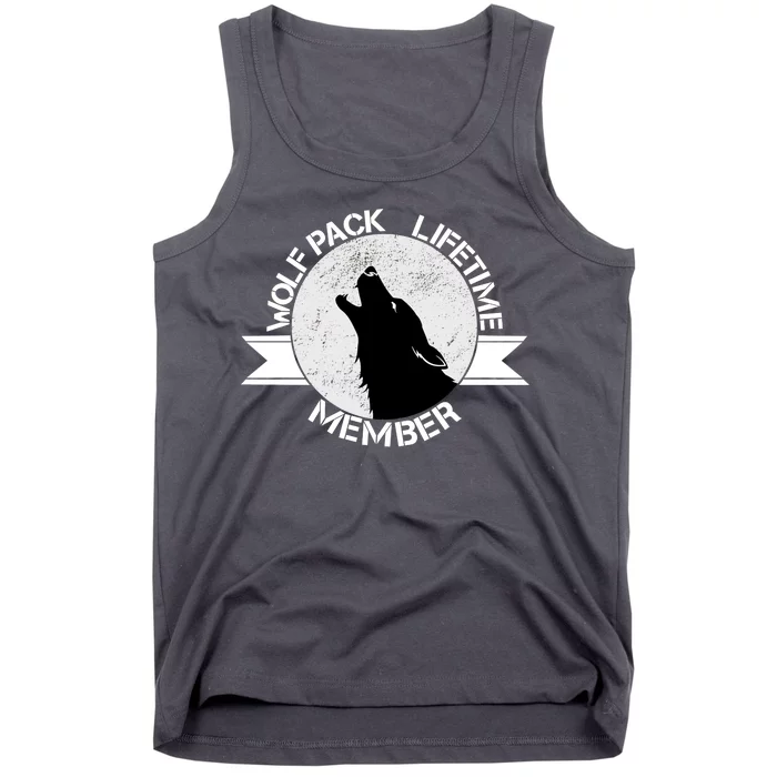 Vintage Wolf Pack Lifetime Member Emblem Tank Top