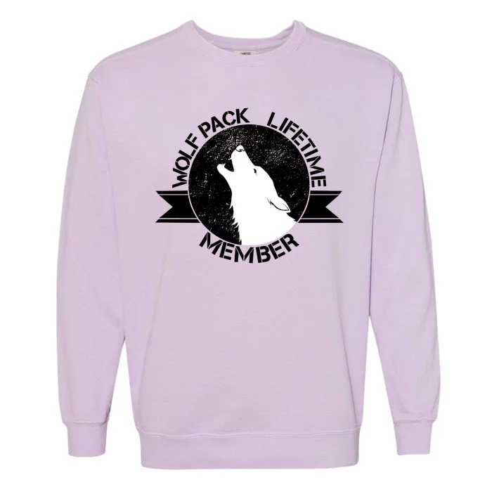 Vintage Wolf Pack Lifetime Member Emblem Garment-Dyed Sweatshirt