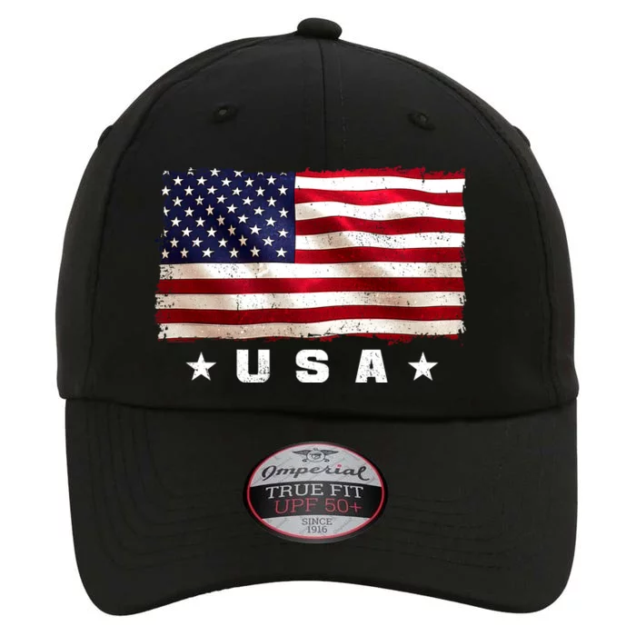 Vintage Worn USA Flag The Original Performance Cap