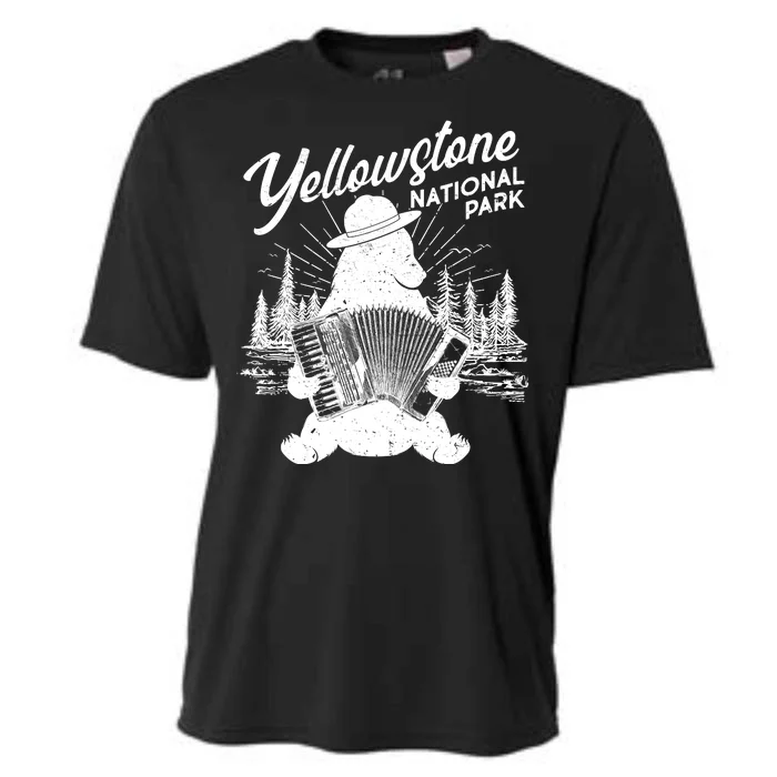 Vintage Yellowstone National Park Ranger Bear Cooling Performance Crew T-Shirt