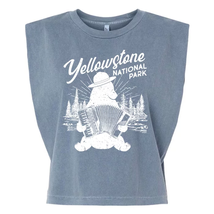 Vintage Yellowstone National Park Ranger Bear Garment-Dyed Women's Muscle Tee