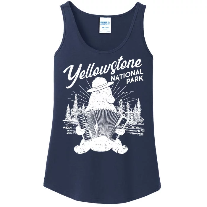 Vintage Yellowstone National Park Ranger Bear Ladies Essential Tank