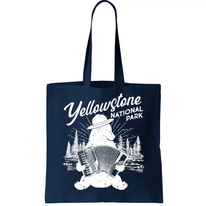 Vintage Yellowstone National Park Ranger Bear Tote Bag