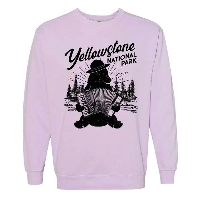 Vintage Yellowstone National Park Ranger Bear Garment-Dyed Sweatshirt