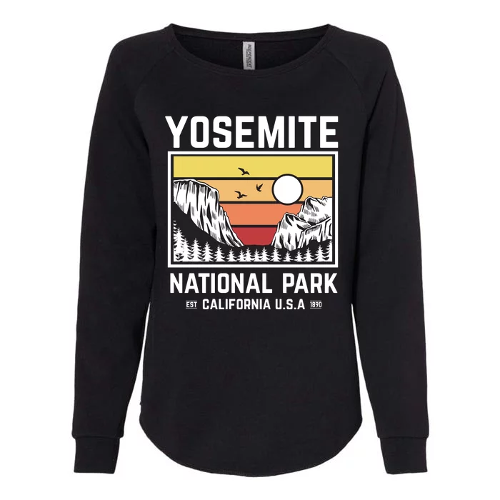 Vintage Yosemite National Park Womens California Wash Sweatshirt