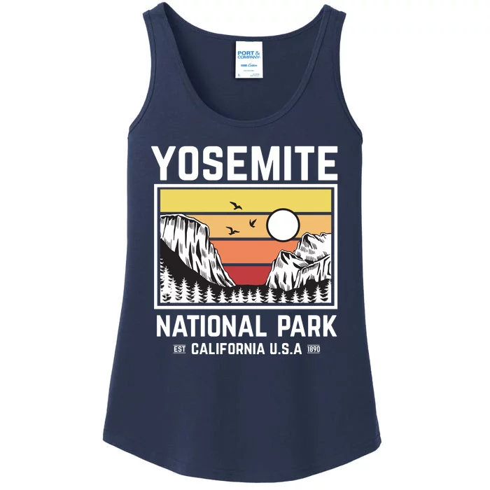 Vintage Yosemite National Park Ladies Essential Tank