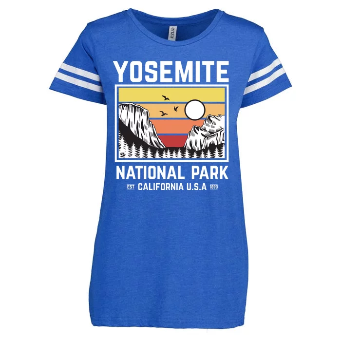 Vintage Yosemite National Park Enza Ladies Jersey Football T-Shirt