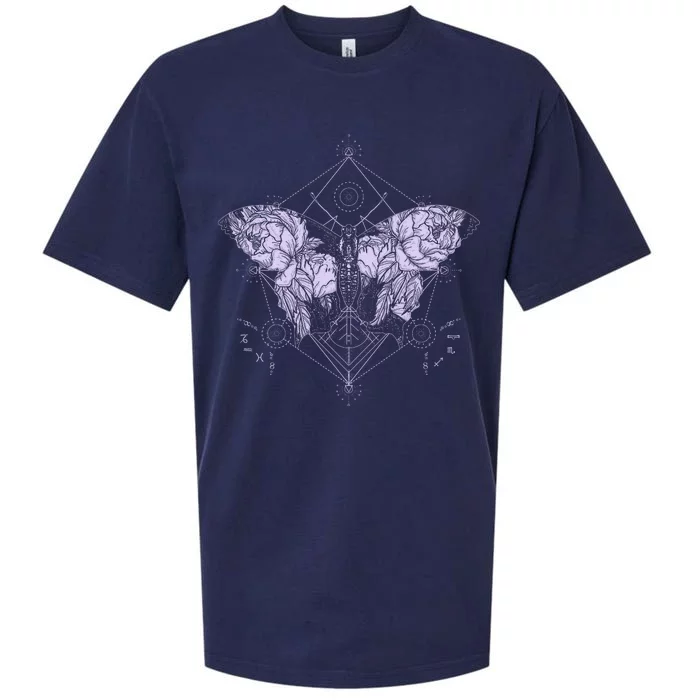 Vintage Zodiac Floral Moth Butterfly Sueded Cloud Jersey T-Shirt