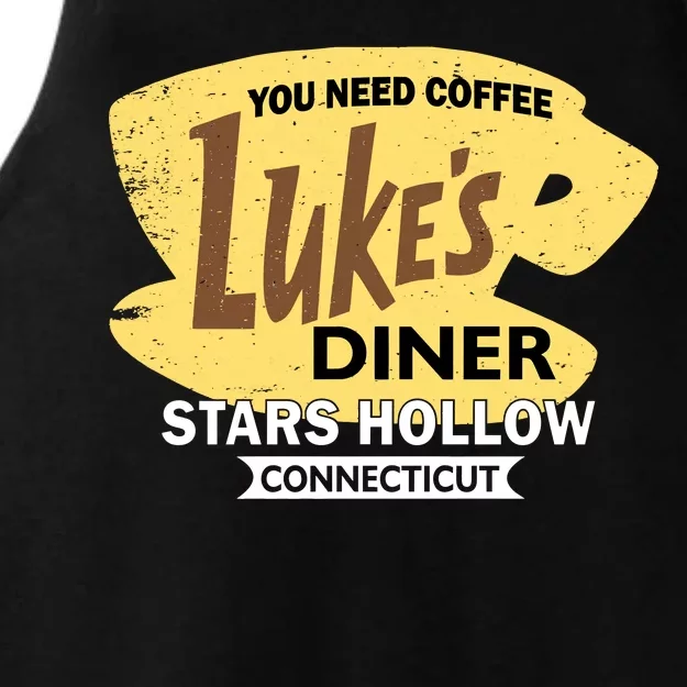 Vintge Luke's Diner Stars Hollow Connecticut Ladies Tri-Blend Wicking Tank