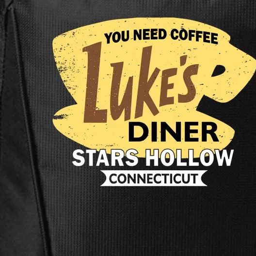 Vintge Luke's Diner Stars Hollow Connecticut City Backpack