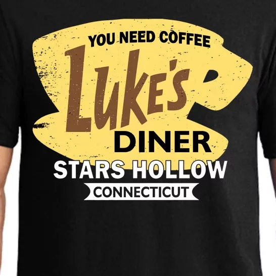 Vintge Luke's Diner Stars Hollow Connecticut Pajama Set