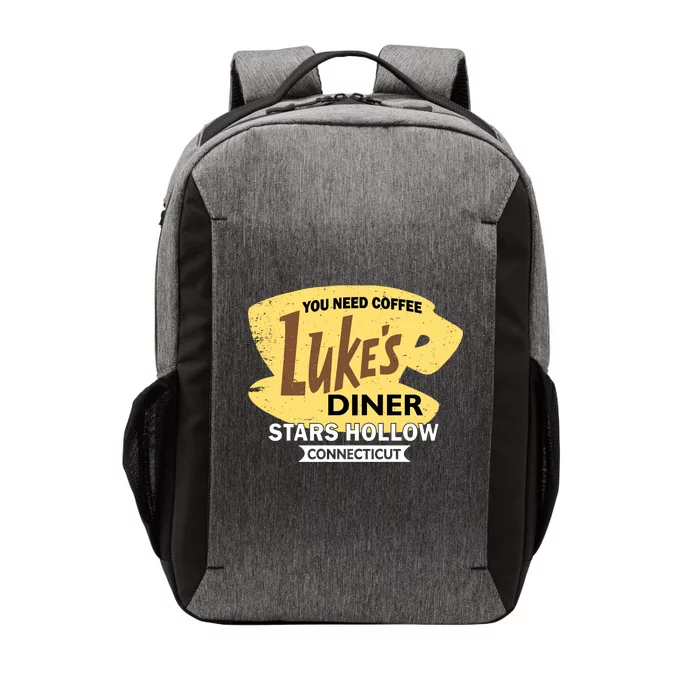 Vintge Luke's Diner Stars Hollow Connecticut Vector Backpack