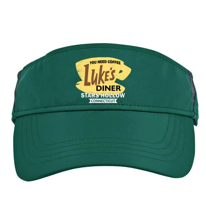 Vintge Luke's Diner Stars Hollow Connecticut Adult Drive Performance Visor